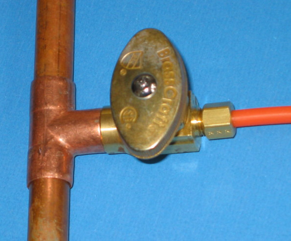 Soldered multi-turn shutoff valve